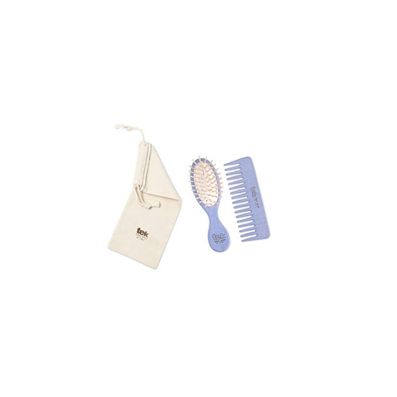 TEK - Wallet kit: small oval brush and small comb