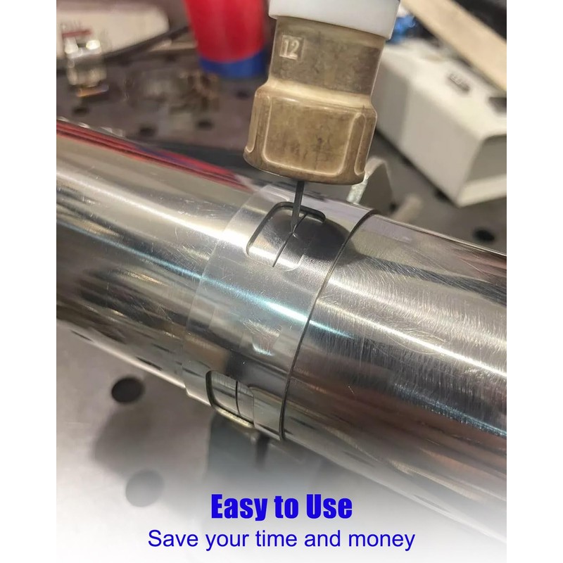 3.5" Exhaust Clamp Stainless Steel, Exhaust Tacking Band Clamp-On for