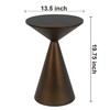COVLON Small Drink Table, Round Martini Table, Drum End Table