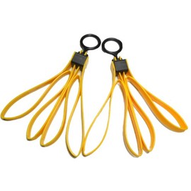 Plastic Hand Cuff Yellow Set of 2 