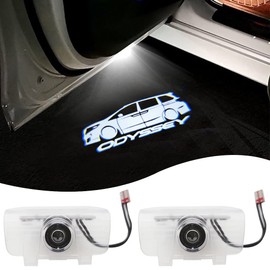 2 Pcs Car LED Projector Door Shadow Light Welcome Light Laser Emblem Logo Lamps Kit Puddle Lights LED Courtesy Step Lights Ground Lamp HD Kit Replacement for (Odyssey 2011-2022, Odyssey)