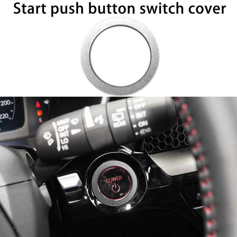 LOCOY Air Conditioning Vent Knob Cover for Honda Civic Accessories