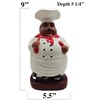 ACK Happy Bistro Chef Hand Painted Ceramic Utensil Jar, Utensil