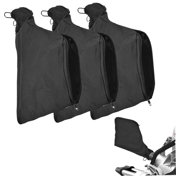 3Pcs Dust Bag Mitre Saws Anti-Dust Solution Saw Dust,and Woodworking Tools Durable Black Dust Collector with Easy Zipper Access Suitable Dust Bag Accessory Professional Mitre Saws