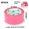 BOMEI PACK Pink Packing Tape with Dispenser, 2.6 Mil 1.88