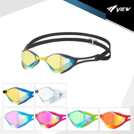VIEW Racing Mirror Goggles (V128SAM) No-Pain Swimming Goggles / VIEW 뷰 레이싱 미러 수경(V128SAM) 노패킹 수영안경