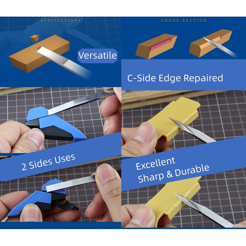 ANSAI Double Edge Chisel, Trigone Enlarge Panel Line, Flat Repair