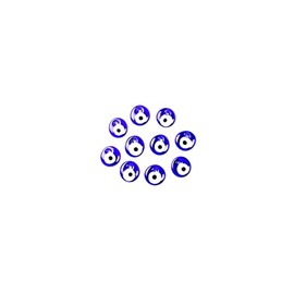Nevfactory Nazar Boncuk Evil Eye Handmade Glass Beads Pack of 10 (3cm/1.18 inch)
