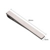 Asienice Thin Tie Clip, Matte Black, Collar, Black, Black, Formal/Black,