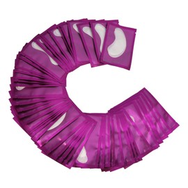 Parches Pestañas Pelo, Juego De 150 Pares Pestañas Lash Extension Pads Debajo De Las Almohadillas Ojos Parches Gel Los Con Extensión De Sin Pelusa Para Herramienta De Belleza Con MáScara (Purple)