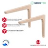 Gedotec Wooden Console Made of Beech, 1 Piece Shelf Bracket