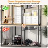 DAOUTIME 2-Pack Stackable Storage Drawers (4 Drawers Total), White Closet