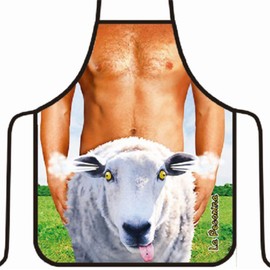 OYSRONG Funny Comics Cute Cartoon Kitchen Cooking Adult Apron (sheep)
