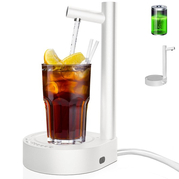Desktop Water Bottle Dispenser - Portable Rechargeable Water Pump for