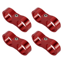 Hihaha Schlauch-Trennklemme Fitting Adapter/Rohrleitungsschlauch-Trennklemme Werkzeug AN12 24mm 4 Stück Rot