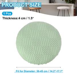 PATIKIL Stool Covers Round, Elastic Bar Stool Covers Washable Stool Cushion Slipcover Stretchy Bar Chair Seat Cover for 14-18 Inch Chair, Green