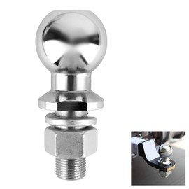 Trailer Hitch Ball 50 mm 3.5 t Ball Head Bolt Straight Farm Rail Diameter 25 mm Screw Ball Head for Tractor Track Up to 3.5 Tonnes