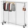Simple Houseware Industrial Grade Z-Base Garment Rack, 500lb Load with