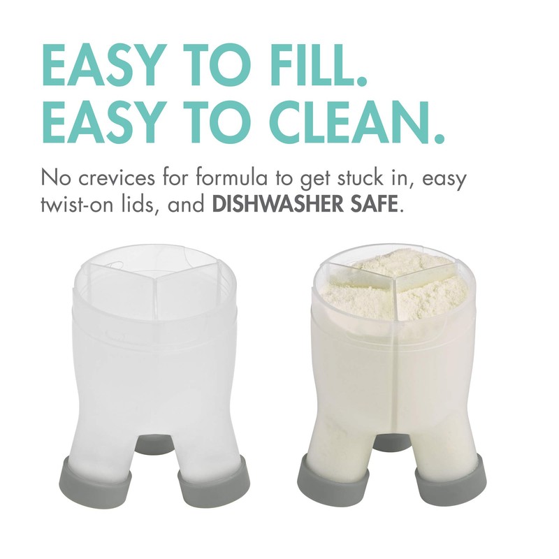 Boon Tripod Formula Container - Gray, 1 Count (Pack of