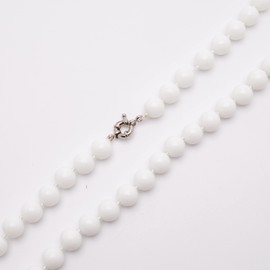 Treasurebay Beautiful 10mm White Shell Beaded Necklace For Women ladies girls