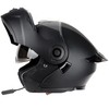 GDM Raptor Modular Bluetooth Motorcycle Helmet Flip-up, Matte Black (Medium)