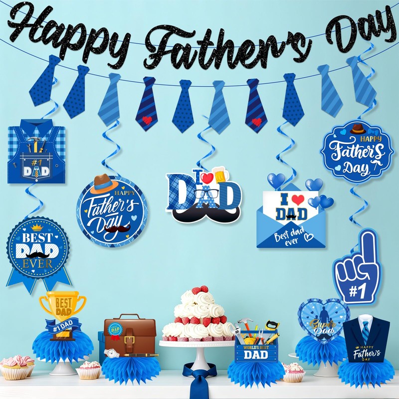 Fathers Day Decorations, Best Dad Ever Decorations with Happy Fathers