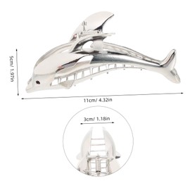 Minkissy Zinc Alloy Dolphin Claw Clip Large Hair Clip Set for Women Stylish Hairpin