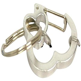 Rubit Medium Heart Aluminum Dog Tag Clip - Silver