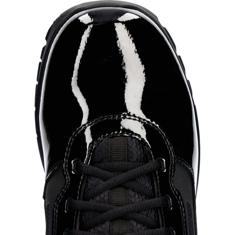 ROCKY Cadet 8" Black Side Zip Public Service Boot, Black,