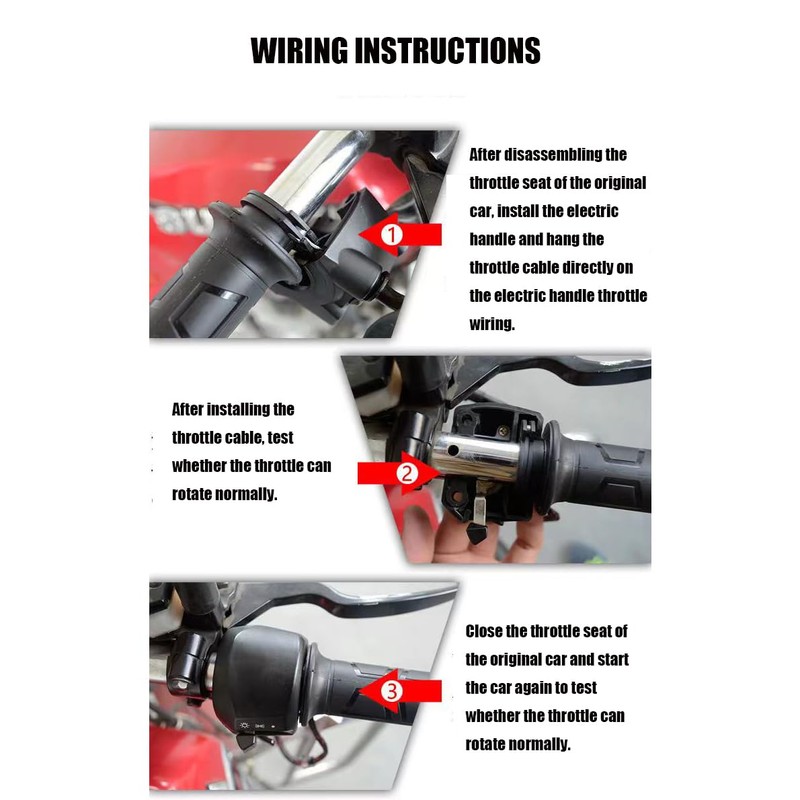 LIDABATON Motorcycle Heating Handle Adjustable,Temperature Heating Handle,12V Universal,7/8 Inch (About