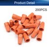 Heyiarbeit 200 Pcs Orange Electrical Wire Connectors Screw Terminals, with