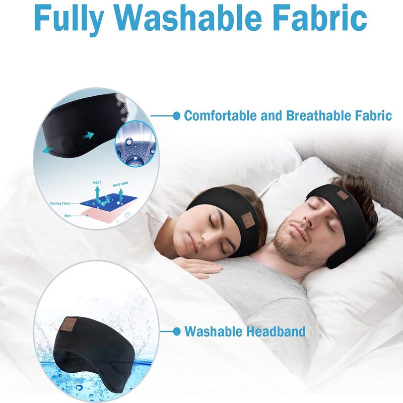 Breathable Sleep Headphone Wireless Sports Music Headband Headphone With Bluetooth