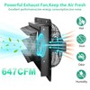 Aibabcue 10 Inch Shutter Exhaust Fan,Wall Mount Ventilator Fan with