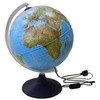 Idena Illuminated Globe with Double Image Desk Mat Plastic with