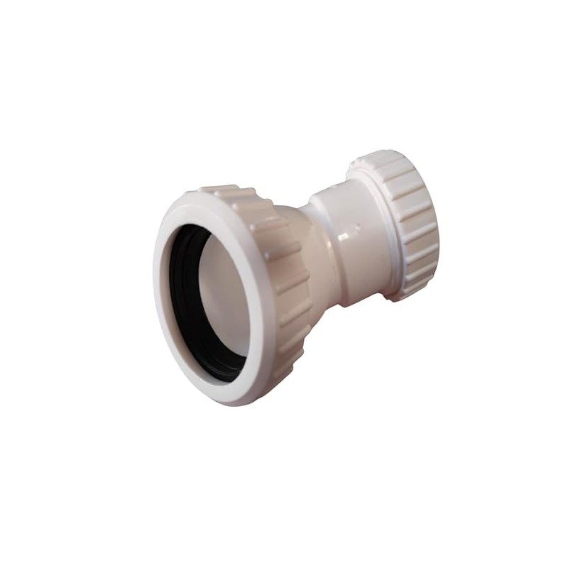 Compression Waste Pipe 45 Degree Bend Elbow - White 45