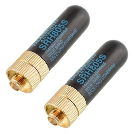 AngelReally SRH805S SMA-F Female Dual Band Antenna,5cm SRH805S Walkietalkie UV Dual Antenna for GT-3 UV-5R BF-888s Radio (2 Pack (TD-805S 1.96"" VHF/UHF))
