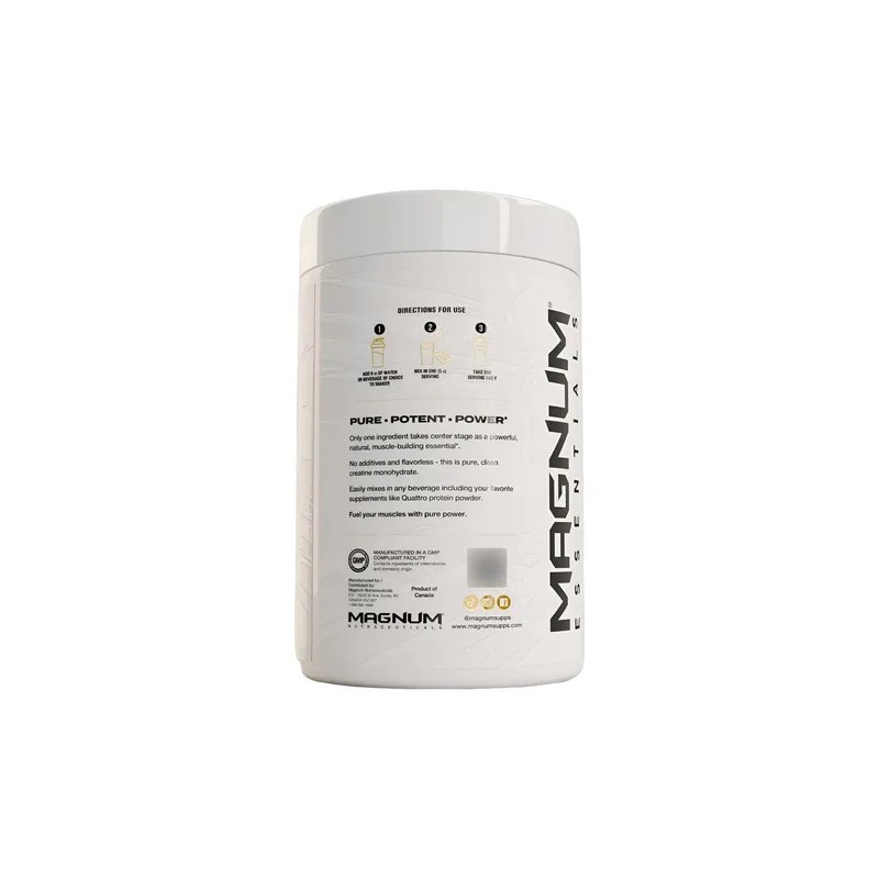 Creatina Magnum 100 Micronizada Monohidratada 200 Servicios Sabor Sin Sabor