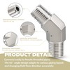 Pysrych Stainless Steel 304 Forged Pipe Fitting 45 Degree Male