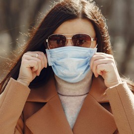 XLYNE 0704 Face Mask EN 14683 Type II NR, 3-Ply, Pack of 10, Blue