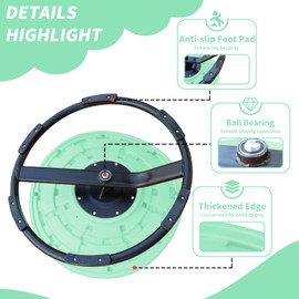 AOKUNG 360°Sensory Chair for Kids Autism Sensory Products Sit and Spin Autism Toys Spinning Chair ADHD Swivel Chair Training Body Coordination (Blue，Pink，Red，Orange，Green) (Green)