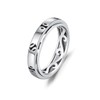 JFASHOP Spinner Ringe für Angst 925 Sterling Silber Baseball Spinner