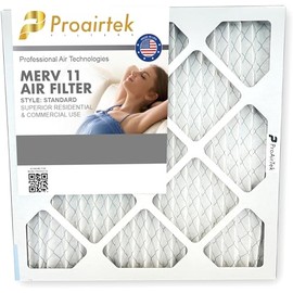 Proairtek AF16161M11SWH Model 16x16x1 Air Filter, MERV 11; Ideal for Anyone Wanting Clean, Crisp Air in Their Home