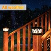 VOLISUN Solar Post Cap Lights Outdoor 8Pack, with Edison LED