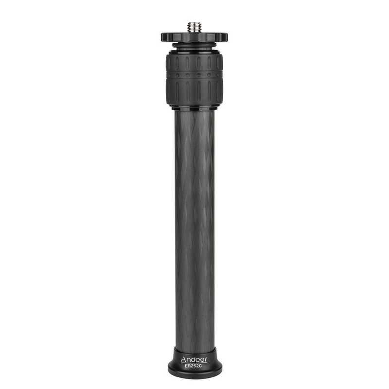 Andoer ER252C 25mm Tube Diameter Carbon Fiber Tripod Extender 2-Section