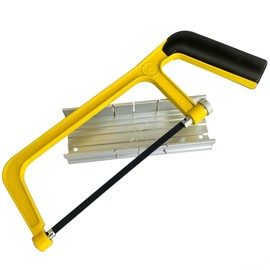 Hanpex 6 in. Mini Hacksaw & mitre Block Set - 150mm Extra Fine Cut Hack Saw with Bi-Metal Blade