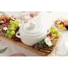 Stoneware Brie Cheese Baking Dish and Warmer with Lid -
