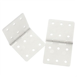 Dsjnf 16× 29mm miniature Nylon hinge Nylon Hinge Small plastic hinge fixed wing model 25PCS, White, DJF201268
