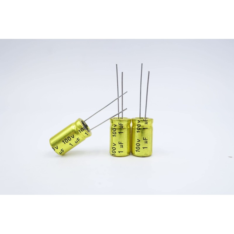1uF 100V Capacitor,10 PCS 10mm x 17mm Non-Polarized BP Electrolytic