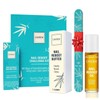 Onsen Secret Japanese Nail Reboot Kit: Professional Nail File, 3-Way Nail Buffer Block with Free Replacement Pads & Nail Strengthening Oil for Healthy Nails - 1 Pack