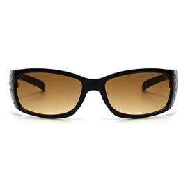 willochra fashion Y2K Polarized Sunglasses for Women Rhinestone Wrap Around Rectangular Sunglasses UV400 Protection (brown)